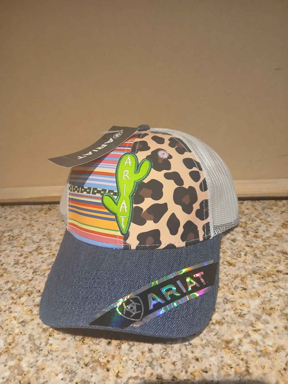 Ariat Women Multicolor Cactus Patch Trucker Hat